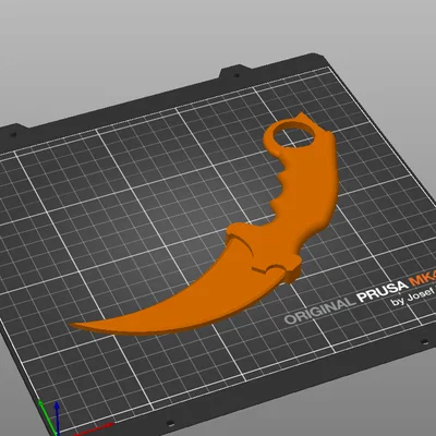 Mô hình dao Karambit in 3D đẹp mắt cho người đam mê sưu tầm