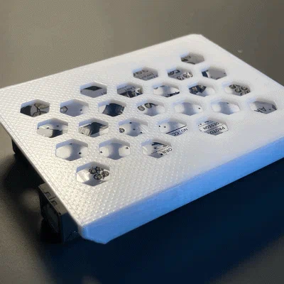 Đế gắn Arduino Uno R3 dạng tổ ong tối giản (Honeycomb Arduino case)