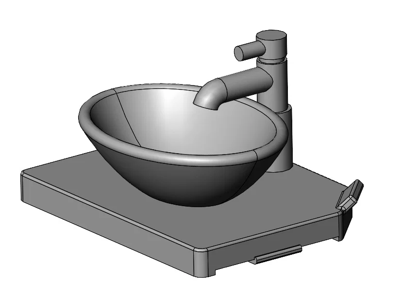 Mô-đun thay thế bồn rửa cho đồ chơi Barbie (Barbie Sink Modules) - Image 1