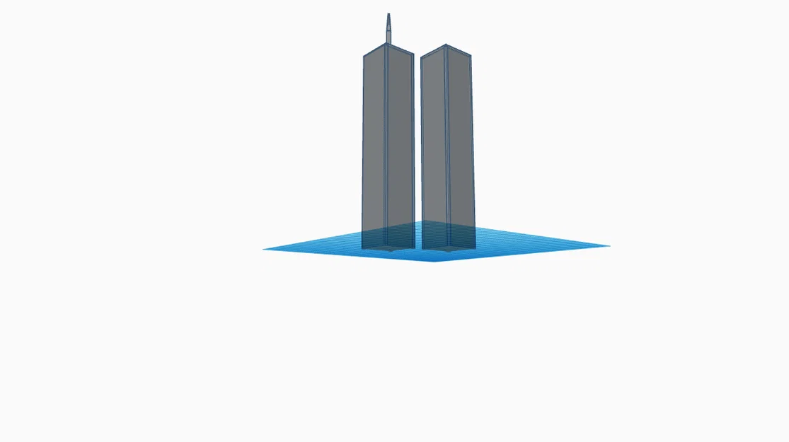 Mô hình 3D Tòa tháp đôi New York (Twin Towers) để bàn - Image 1