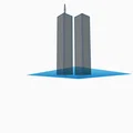 Mô hình 3D Tòa tháp đôi New York (Twin Towers) để bàn - Thumbnail 1