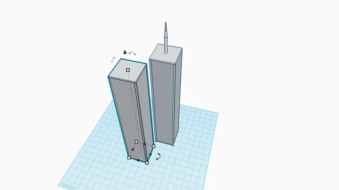 Mô hình 3D Tòa tháp đôi New York (Twin Towers) để bàn - Image 2