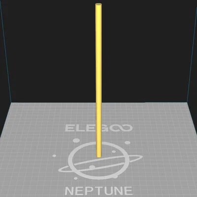 Que thông nòng súng lục 9mm (9mm pistol bore rod) - File in 3D