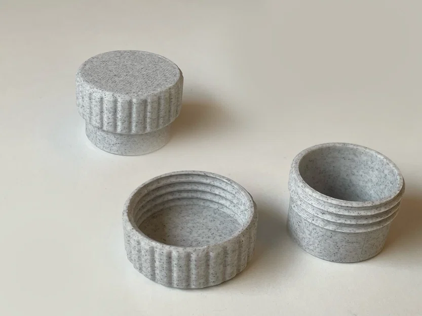 Hộp đựng thuốc dạng xoắn nhỏ gọn, in 3D không cần support - Image 1