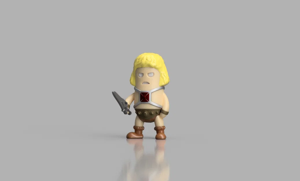 Mô hình 3D Mini He-Man phong cách chibi cực đáng yêu - Image 1