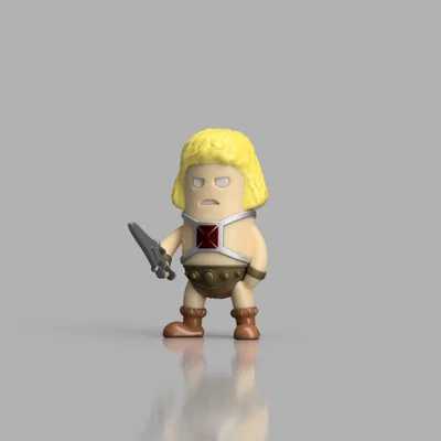 Mô hình 3D Mini He-Man phong cách chibi cực đáng yêu