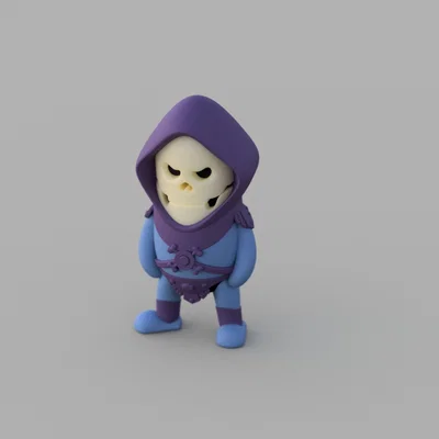 Mô hình in 3D Mini Skeletor phong cách Chibi dễ thương