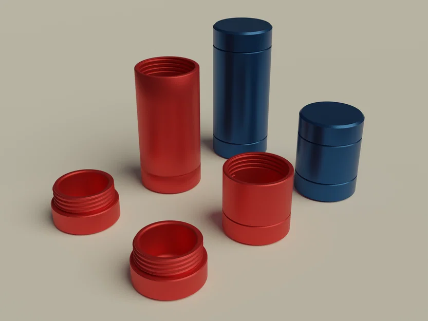 Mô hình hộp đựng đồ bí mật có ren vặn - Thiết kế in 3D không support - Image 1