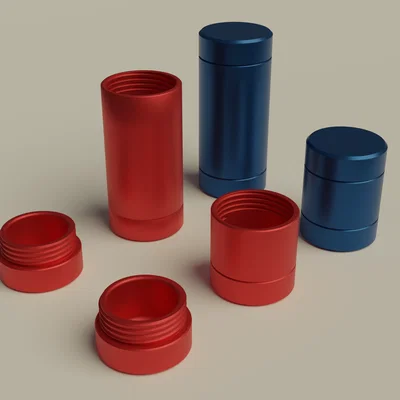 Mô hình hộp đựng đồ bí mật có ren vặn - Thiết kế in 3D không support