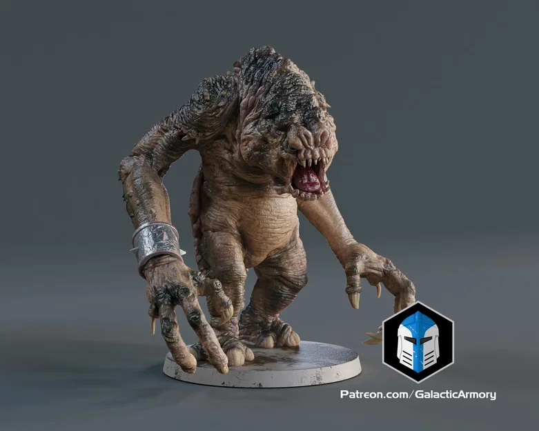 Rancor Miniature – Mô hình in 3D tỉ lệ 1:24 & 1:48 - Image 1