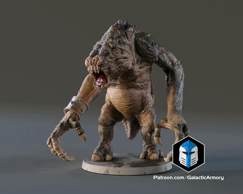 Rancor Miniature – Mô hình in 3D tỉ lệ 1:24 & 1:48 - Image 2