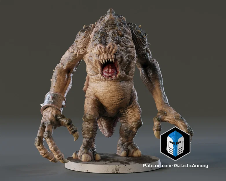 Rancor Miniature – Mô hình in 3D tỉ lệ 1:24 & 1:48 - Image 3