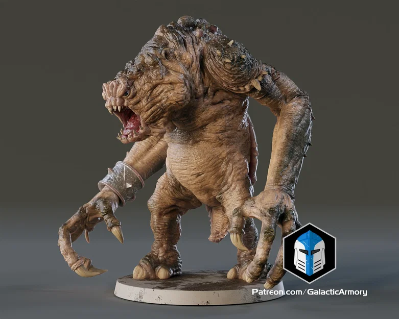 Rancor Miniature – Mô hình in 3D tỉ lệ 1:24 & 1:48 - Image 7