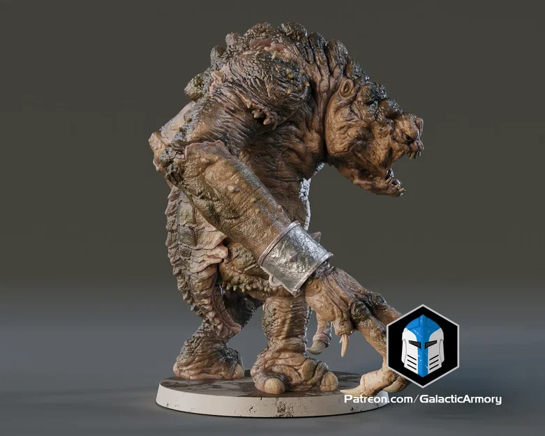 Rancor Miniature – Mô hình in 3D tỉ lệ 1:24 & 1:48 - Image 8