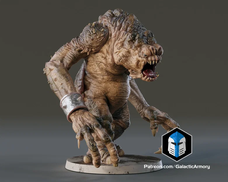 Rancor Miniature – Mô hình in 3D tỉ lệ 1:24 & 1:48 - Image 9