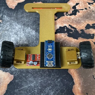 Khung Gầm Robot Dò Đường PID Line Follower - In 3D Đơn Giản