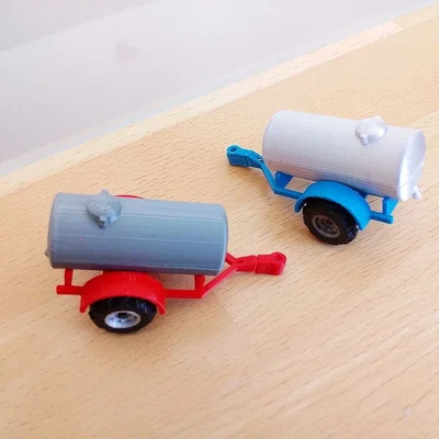 Rơ-moóc thùng nước tỉ lệ 1:87 (H0/HO Scale) - Water Barrel Trailer