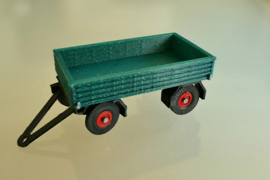 Rơ-moóc sàn phẳng (Flatbed Trailer) tỉ lệ H0 1:87 - Image 1