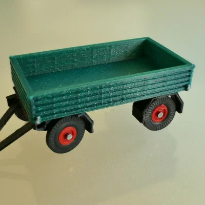 Rơ-moóc sàn phẳng (Flatbed Trailer) tỉ lệ H0 1:87