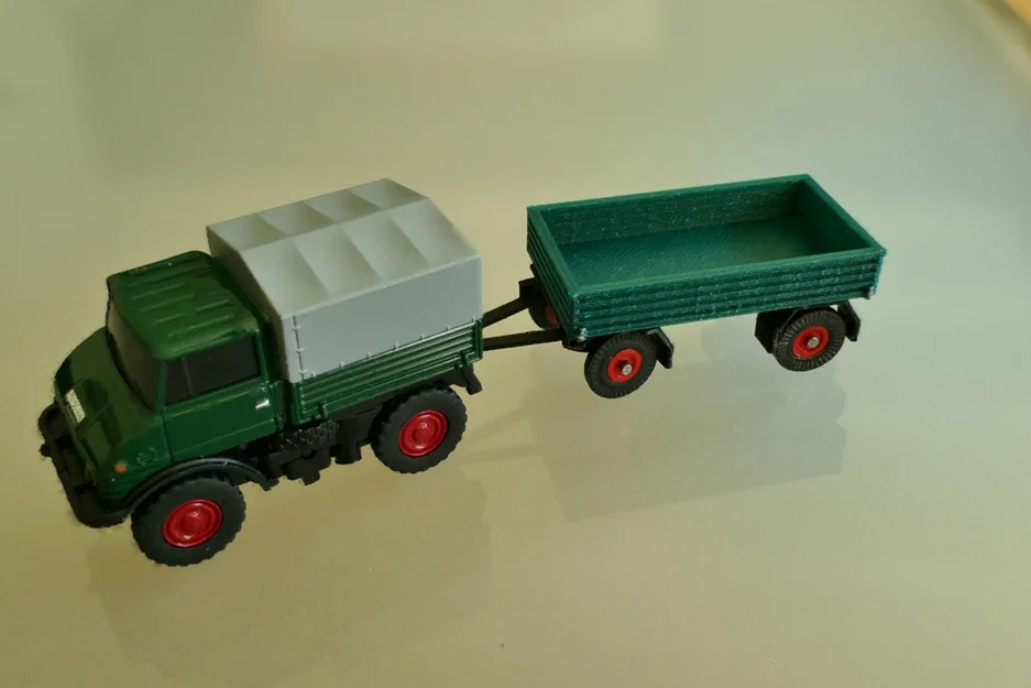 Rơ-moóc sàn phẳng (Flatbed Trailer) tỉ lệ H0 1:87 - Image 2