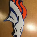 Bảng hiệu 3D biểu tượng đội bóng Denver Broncos đầy ấn tượng - Thumbnail 1