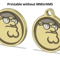 Móc khóa huy hiệu Peter Griffin Fortnite - In 3D dễ dàng không cần MMU - Thumbnail 1