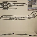 Tranh tường Boeing 747 (Bản lớn) - Thumbnail 1