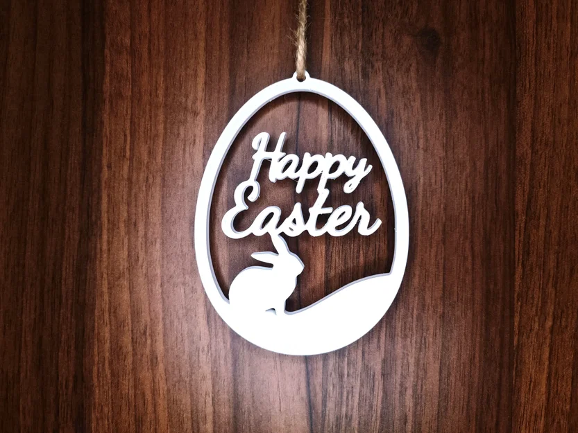 Vật phẩm trang trí cửa Happy Easter in 3D đón lễ Phục sinh - Image 1