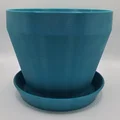 Chậu trồng cây/rau thơm/hoa kèm đĩa lót hứng nước - Thumbnail 1