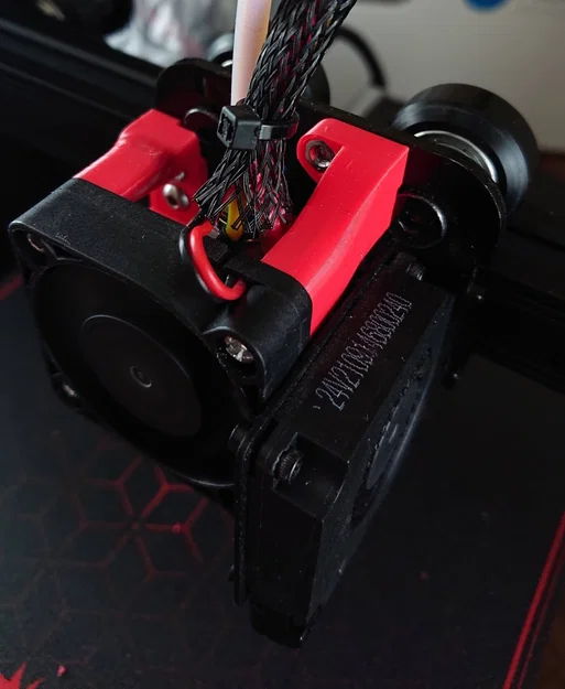 Ender 2 Pro - Ngàm gắn quạt hot-end tối giản (không cần inserts) - Image 1
