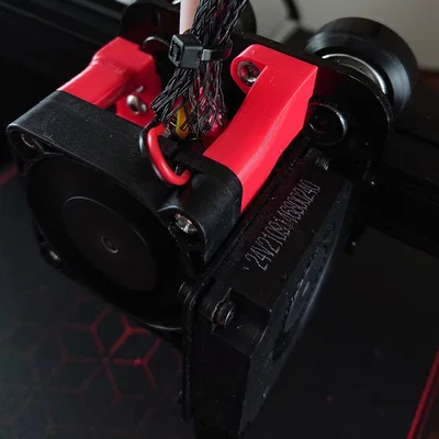 Ender 2 Pro - Ngàm gắn quạt hot-end tối giản (không cần inserts)