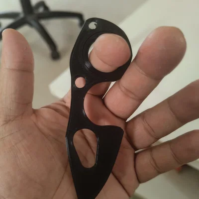 Móc khóa xoay Karambit Spinner Keychain 2 (In 3D không cần vòng bi)