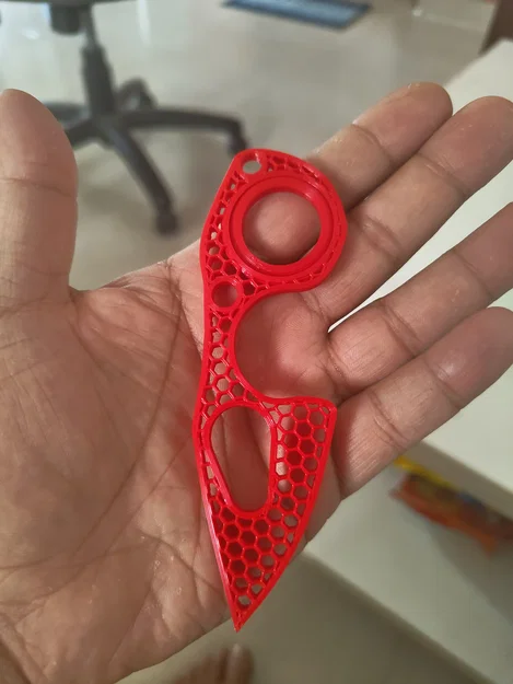 Móc khóa xoay Karambit Spinner Keychain 2 (In 3D không cần vòng bi) - Image 2