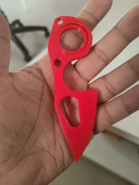 Móc khóa xoay Karambit Spinner Keychain 2 (In 3D không cần vòng bi) - Image 3