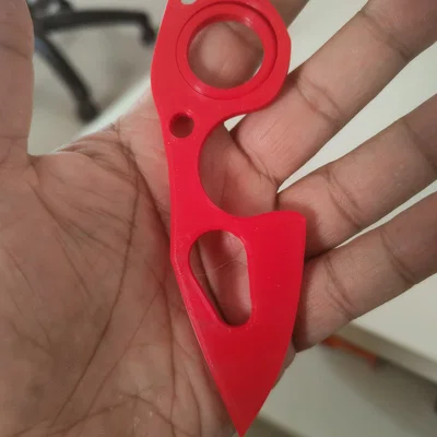 Móc khóa xoay Karambit Spinner Keychain 2 (In 3D không cần vòng bi)