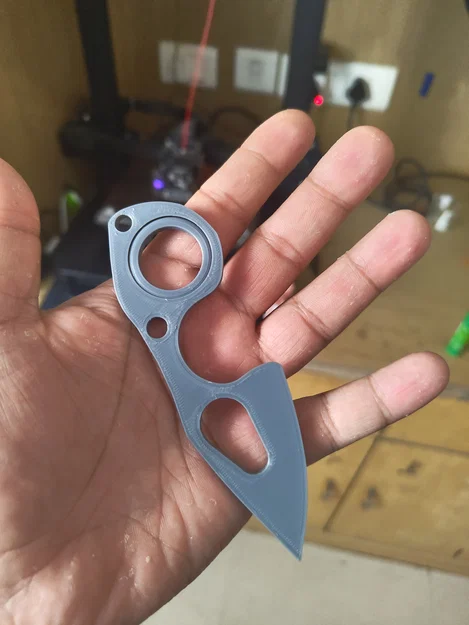 Móc khóa xoay Karambit Spinner Keychain 2 (In 3D không cần vòng bi) - Image 5