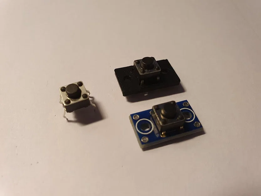 Giá đỡ nút nhấn 6x6mm (6x6mm Push button mount) - Image 2