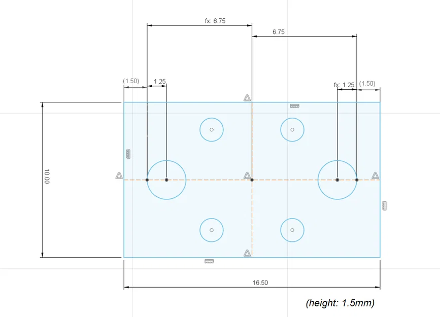 Giá đỡ nút nhấn 6x6mm (6x6mm Push button mount) - Image 10