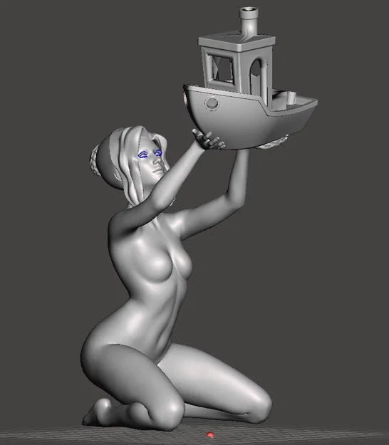 Mô hình nghệ thuật Women and Benchy trang trí bàn làm việc - Image 1