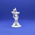 Mô hình nghệ thuật Women and Benchy trang trí bàn làm việc - Thumbnail 5