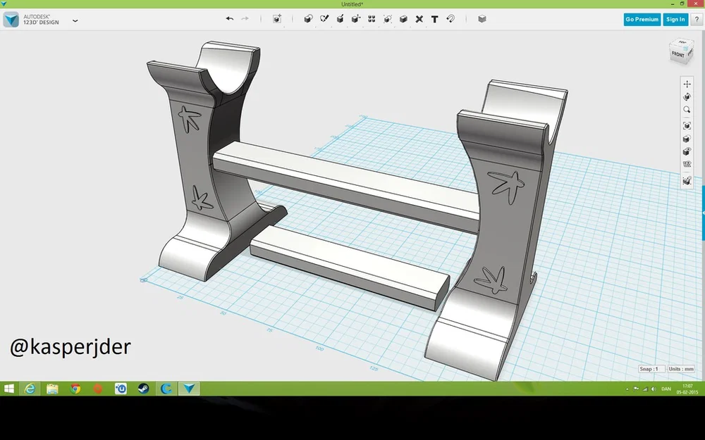 Kệ để kiếm (Sword stand and holder) in 3D phong cách cổ điển - Image 1