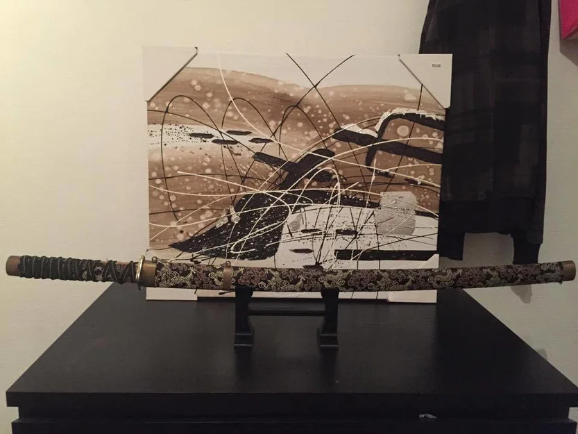 Kệ để kiếm (Sword stand and holder) in 3D phong cách cổ điển - Image 2