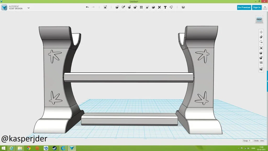 Kệ để kiếm (Sword stand and holder) in 3D phong cách cổ điển - Image 7