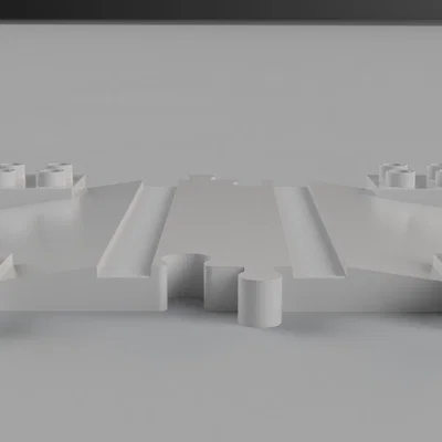 Đường băng qua tàu Duplo (Duplo train crossing)