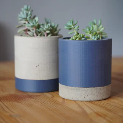 Chậu trồng cây dạng modular kèm khuôn đúc bê tông