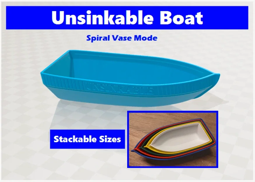 Thuyền Không Chìm (Unsinkable Boat) - Chế độ Spiral Vase Mode - Image 1