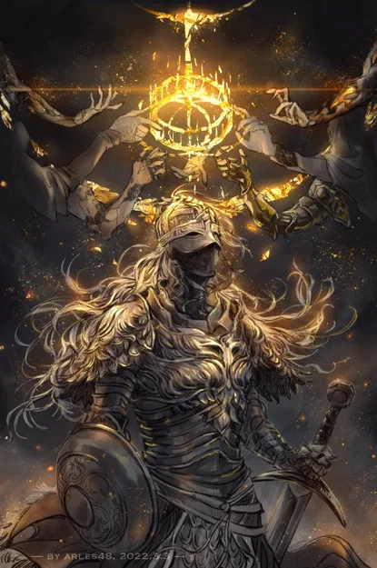 Fan Art Elden Ring - Hueforge - Filament Painting - Image 1