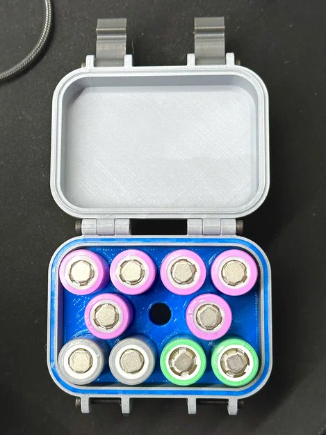 Hộp đựng pin 18650 (18650 battery box) in 3D - Image 1
