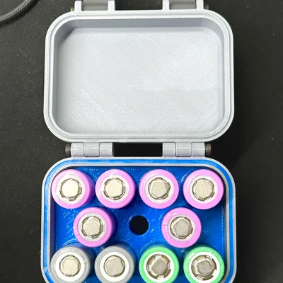 Hộp đựng pin 18650 (18650 battery box) in 3D