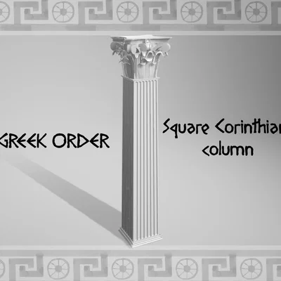 Cột Corinthian vuông (Square Corinthian column)